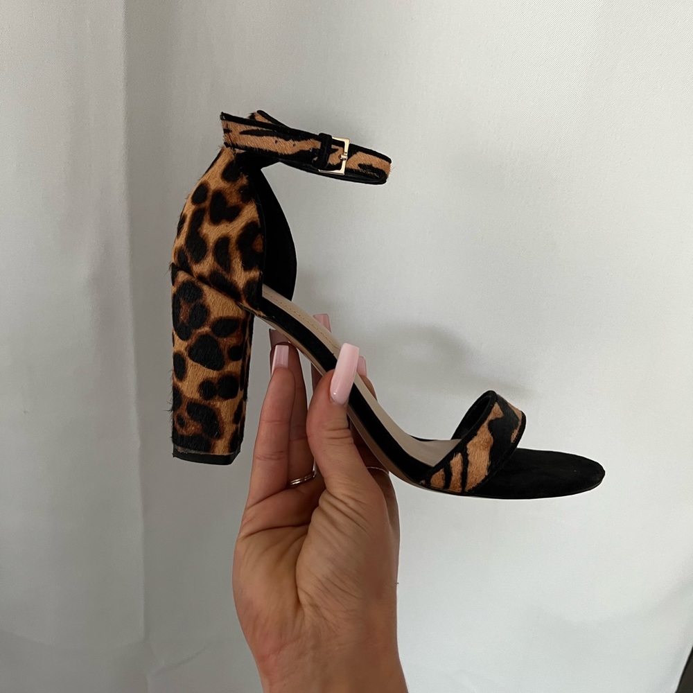 Cute Animal Print Sandal Heels